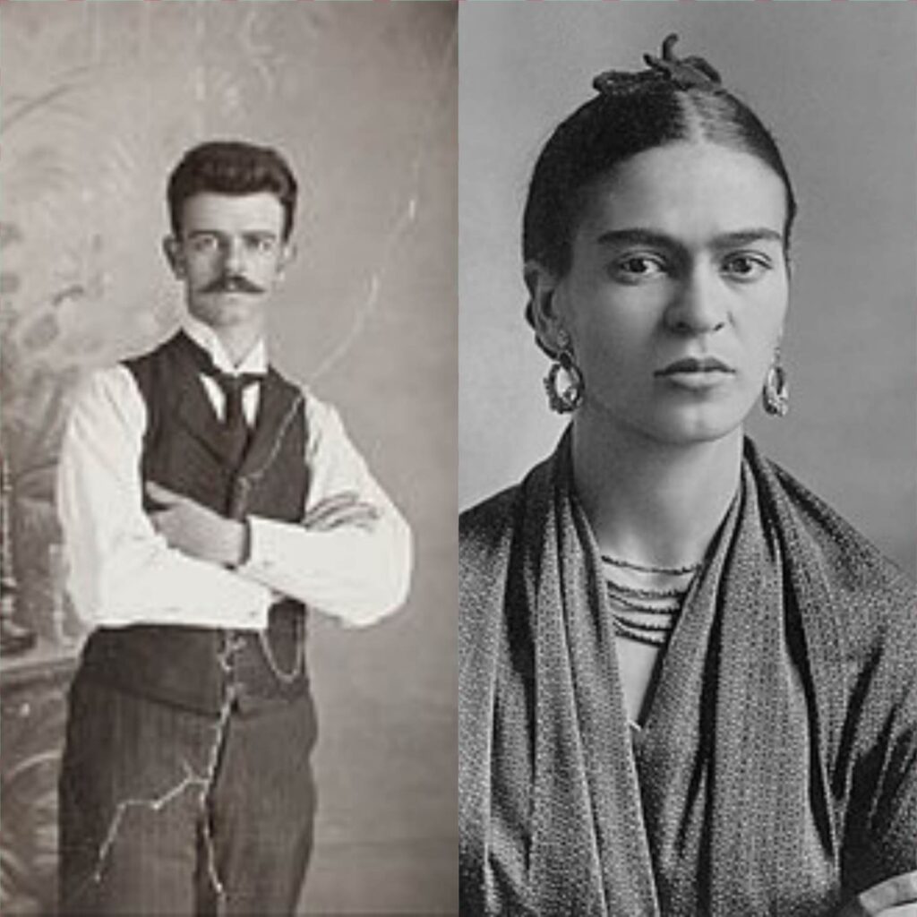 Padre de Frida Kahlo y Frida 