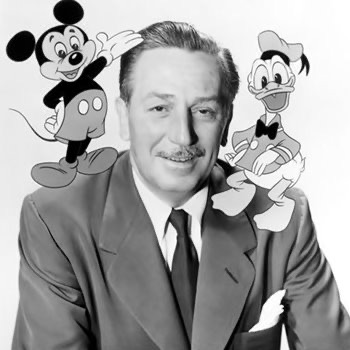 Foto Walt Disney y animados personajes 