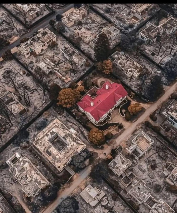 Imagen insólita durante los incendios forestales