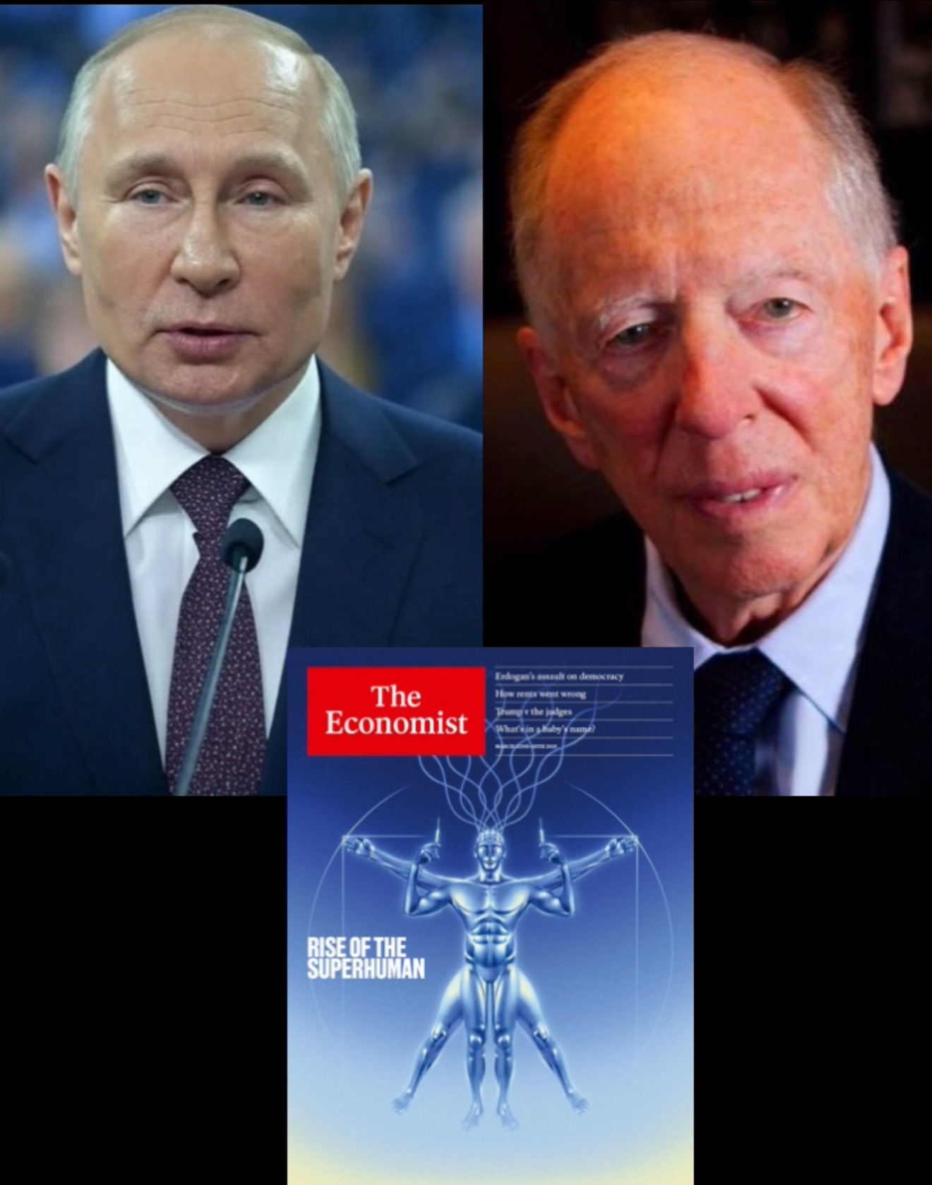 Vladimir Putin y Jacob Rothschild