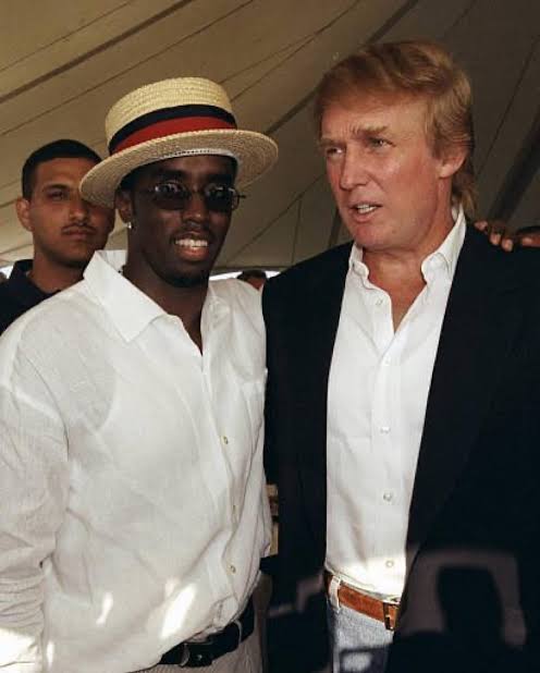 Puff Daddy y Donald Trump siendo amigos