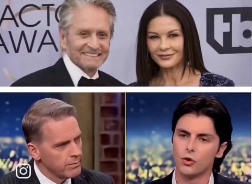 Dylan Douglas hijo de Catherine Zeta-Jones y Michael Douglas crea polémica por debate político frente a conductor de CNN foto 