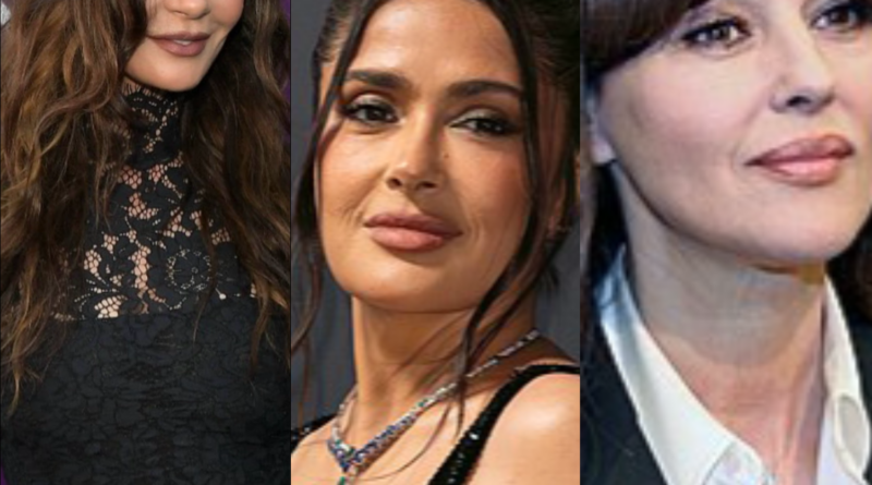 Catherine Zeta-Jones, Salma Hayek, Mónica Bellucci mujeres divas