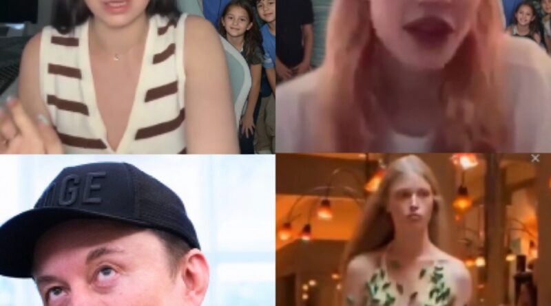 Elon Musk su hija transgénero Vivian y dos de las madres de sus hijos que generan polémica