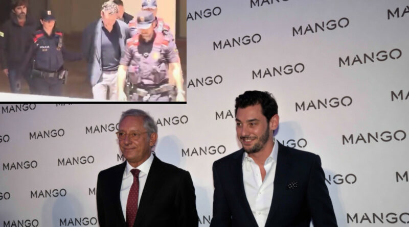 Jonathan Andic con su padre fundador de MANGO Isak Andic, arriba Jonathan es detenido