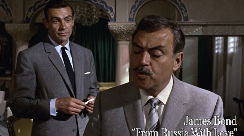 Pedro Armendáriz junto a Sean Connery en pelicula de James Bond From Rusia with Love de 1963